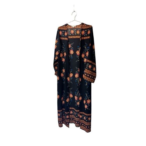 LoveRiche long sleeve full length kimono with pockets - Picture 1 of 5